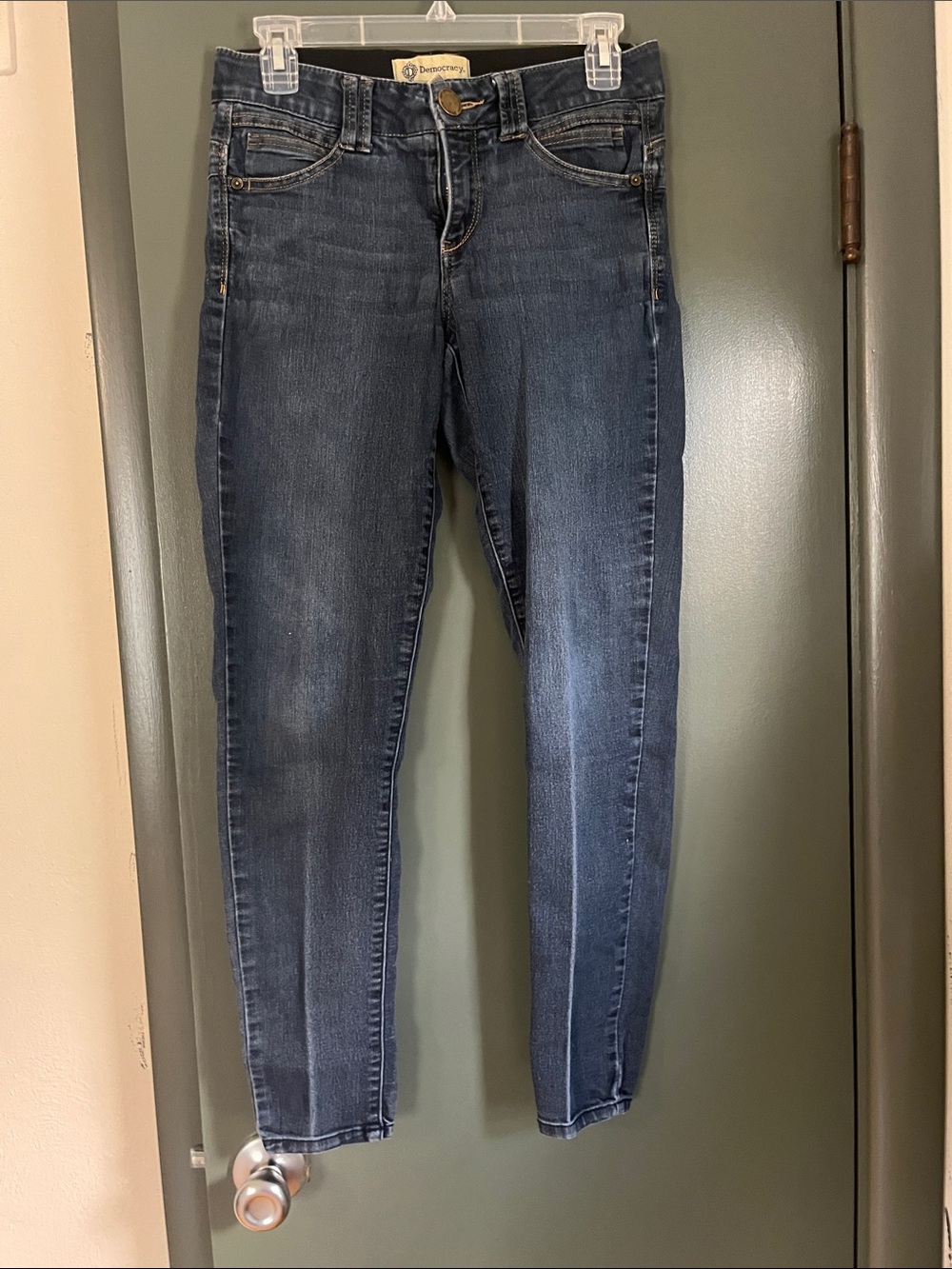 Democracy Women's Medium-Dark Blue Skinny Jeans